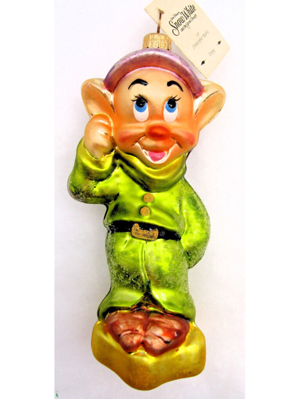 Christopher Radko 1997 Disney Dopey from Snow White Ornament with Tag and Box